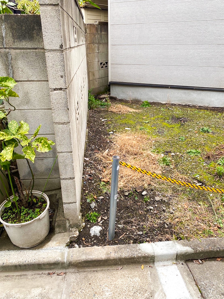活用先が見つかった、三角形の土地