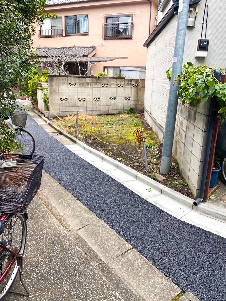 活用先が見つかった、三角形の土地